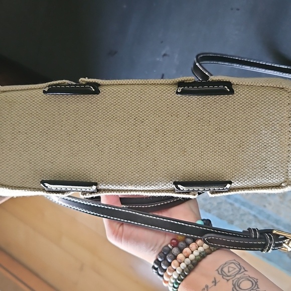 Zara Black and Cream Crossbody Bag - Picture 5 of 6